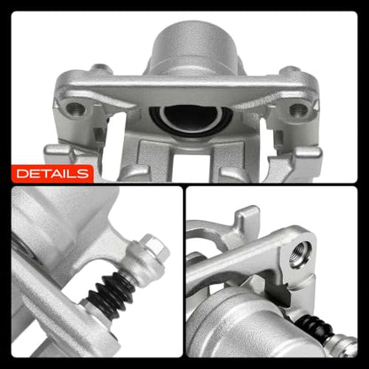 A-Premium Rear Left and Right Side Disc Brake Caliper with Bracket - style: Rear Driver and Passenger Side