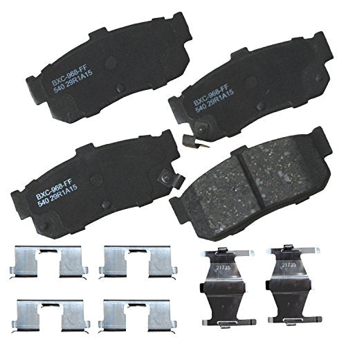 Bendix Premium SBC540 Ceramic Rear Brake Pads for Select Models INFINITI G20, I30, Nissan Altima, Altra EV, Maxima, Sentra - style: SBC540