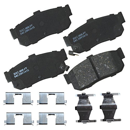 Bendix Premium SBC540 Ceramic Rear Brake Pads for Select Models INFINITI G20, I30, Nissan Altima, Altra EV, Maxima, Sentra - style: SBC540