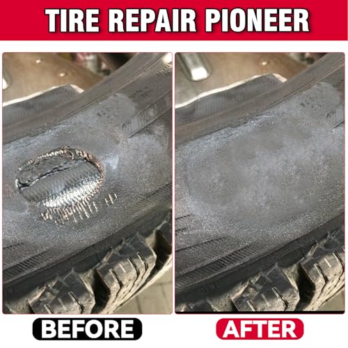 Chemical Vulcanizing Cement, Waterproof Tire Repair Glue 8.5 FL.Oz, Fast Drying Rubber Adhesive with Brush Top, Clear and Durable, Ideal for Car, Motorcycle, Bike - color: Transparent