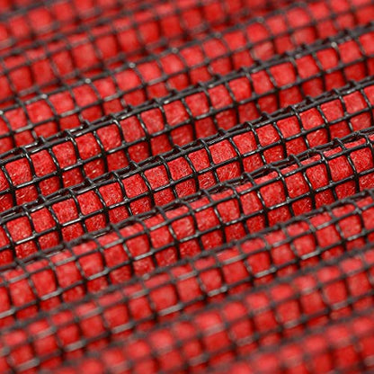 DNA Motoring AFPN-076-RD Clean Air Washable Drop In Panel Air Filter Enhance Engine Performance Power & Acceleration Improve [Compatible with 11-17 BMW 535i / 11-15 740/08-17 X3/4/5/6] - style: 14-17 X5 Red