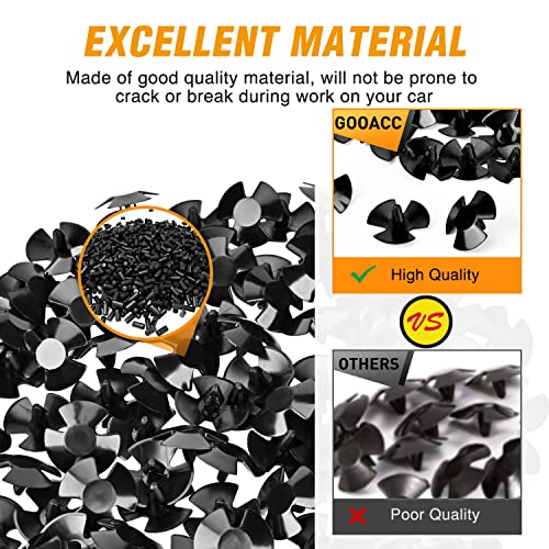 GOOACC 100Pcs Hood Insulation Retainer Clips OEM Replacement -#4878883AA - color: 100Pcs Clips +Remover