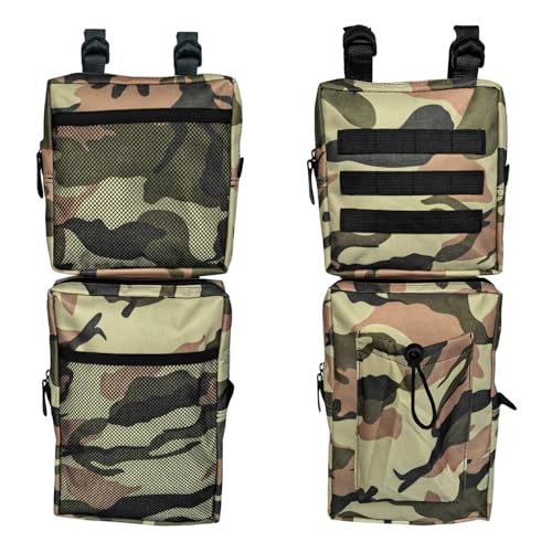 2 Pack ATV Fender Bags, Detachable Saddle Bag ATV Gear Bags Water-resistent Motorcycle Bag Compatible with Sportsman Scrambler TRX FourTrax Outlander Grizzly UTV Storage Bag Camo Brown - color: Camo Brown