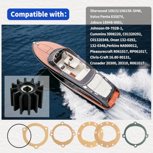 10615K-SHW 12 Blade Impeller Kit Replacement for Sherwood 10615K