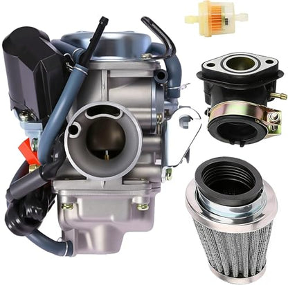GY6 150cc Carburetor Kit for 125cc 150cc Scooter ATV Go Kart