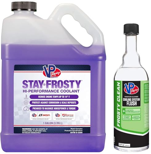 VP Racing 208816 Frosty Clean Cooling System Cleaner & Flush, 16 Fluid Ounce (Hi-Performance & Cleaner, 1 Gallon Bundle) - size: 1 Gallon Bundle, style: Hi-Performance & Cleaner