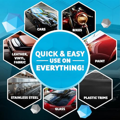 MAXL MAXLONE™ Car Spray with Triphene® All Purpose Waterless Detailer 2 Kit - style: 2 Bottles + 4 Towels