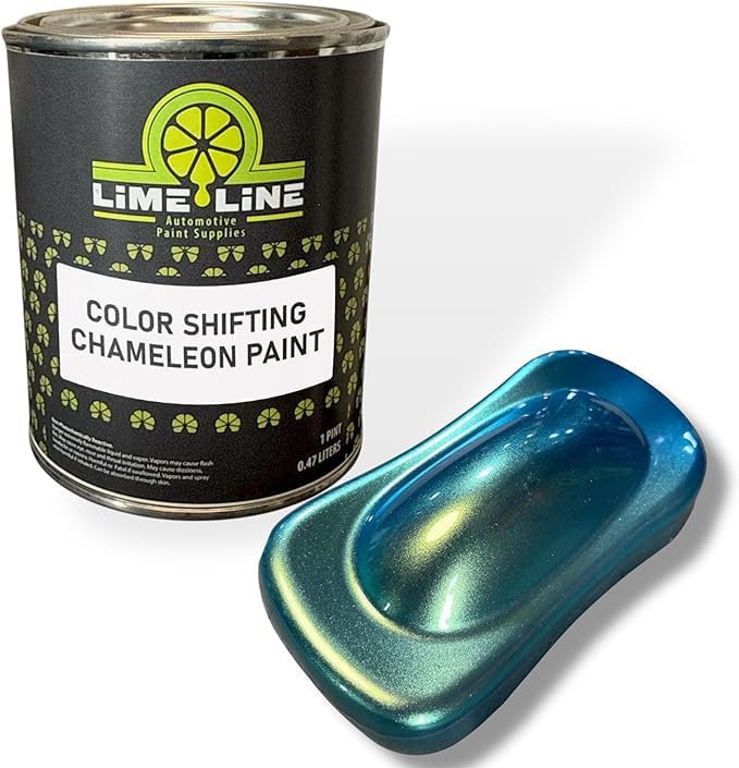 LiME LiNE Chameleon Color Changing Urethane Basecoat: Ready to Spray: (Gold, Orange, Green) 1 Pint - color: Gold, Orange, Green