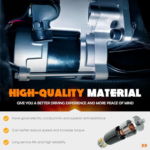 New Starter L4 1.8L 1.8 Fit for Honda Civic 2006 2007 2008 2009 2010 2011(Only for Auto), 410-54130R, 31200-RNA-A51, RNA50, 410-54130R, 17958, SM710-01, 16089, 31200RNAA50, 9T, 12V, CW