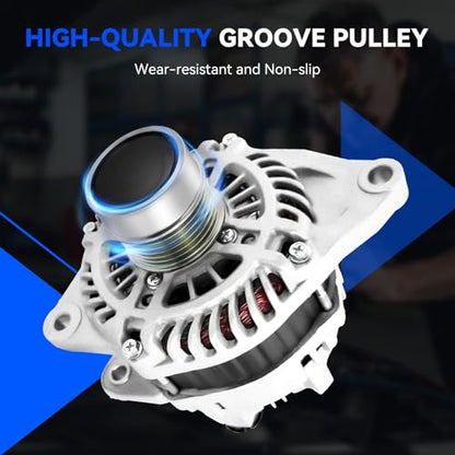 11231N New Alternator 115Amp Compatible for 2007-2013 Dodge Avenger Caliber 2.0L 2.4L L4, Chrysler 200 Sebring, 2007-2017 Jeep Compass Patriot, Replace 04801323AB AMT0194 - size: 11231N