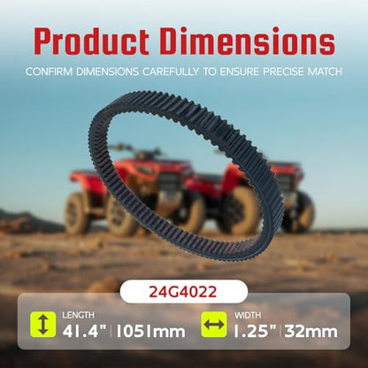 ROTIX 24G4022 Drive Belt, ATV UTV Drive Belt Replacement for 3211162, 3211133, 3211118, Compatible with Polaris Ranger 500 800, Polaris RZR 800, Sportsman 500 570 800