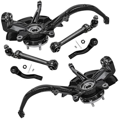 Detroit Axle - Front 6pc Steering Knuckles Kit for 07-12 Ford Fusion - size: 6CSU47670/6PC