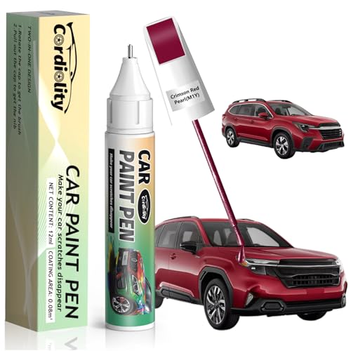 Car Touch Up Paint Crimson Red Pearl(M1Y) for Subaru - color: Crimson Red Pearl(M1Y) compatible with Ascent-models/Compatible withester-models/Impreza/Legacy-models/Outback, style: Subaru