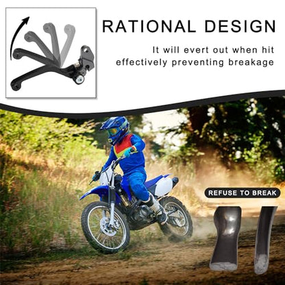 Motorcycle Brake Clutch Lever Pivot Levers Set Adjustable CNC for TTR 125 TTR125 L/LE 00-23 TW200 91-23 XT250 08-23 WR250R 07-20 WR250X 07-17 Dirt Pit Bike Black - color: Black