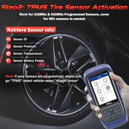 XTOOL TP150 TPMS Programming Tool, Protective Case Storage Bag for TPMS Programming Tool