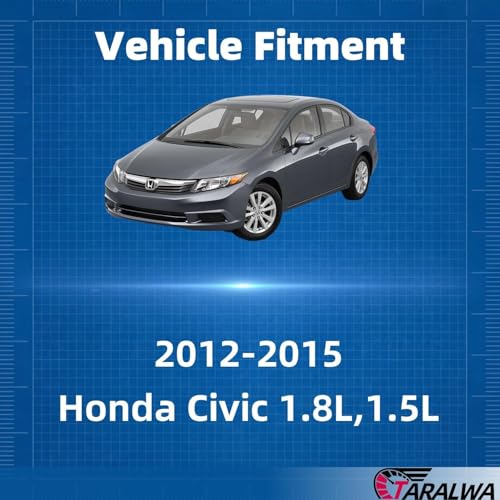Exhaust Muffler For 2012-2015 Honda Civic 1.8L/1.5L(Hybrid),HC09 - size: 2012-2015 Honda Civic 1.8L,1.5L