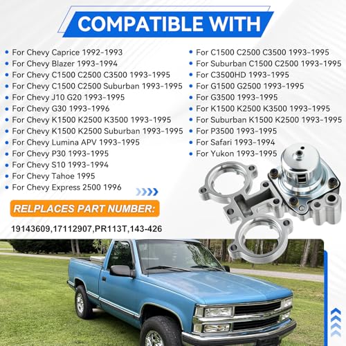 Fuel Injection Pressure Regulator Set for Chevy Blazer Express 1993-1996