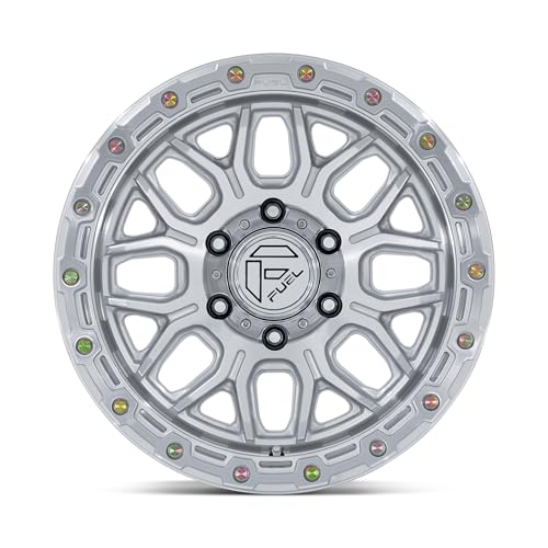 FUEL OFF-ROAD SURGE 17X9 6X135 5.04 1mm GLOSS SILVER W/MACHINED FACE - FC881SD17906301 - color: GLOSS SILVER W/ MACHINED FACE, size: 17X9, 6X135, 5.04, 1mm