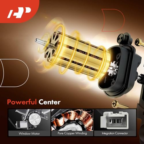 A-Premium Front Driver Side Power Window Regulator with Motor (2-Pin) - style: Front Driver (LH)