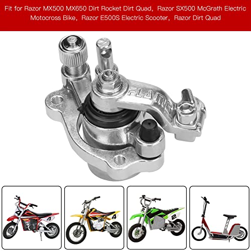 GREHUA Front Rear Disc Brake Caliper Kit Compatible with Razor MX500 MX650 SX500 McGrath Dirt Rocket Bike Motocross Dirt Quad 500 ATV E500S Electric Scooter Heavy Duty Parts for W15128190009