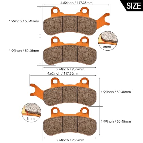 Brake Pad for Can-Am Maverick X3 Max 4x4 XRS DPS Trail 800 1000 17-25