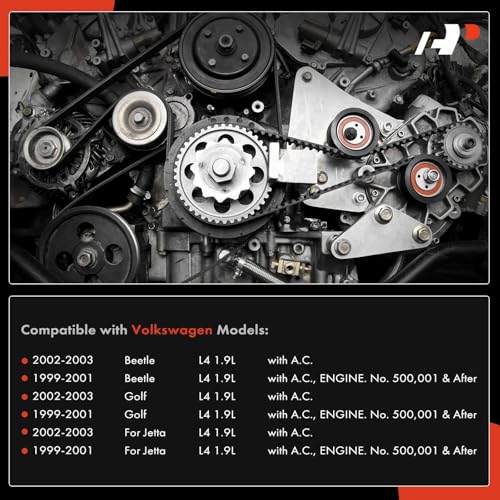 A-Premium Engine Timing Belt Kit with Water Pump Compatible with Volkswagen