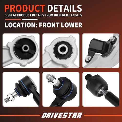 Front Suspension Kit Control Arm Ball Joint Sway Bar, 8PCS - size: CAK1350