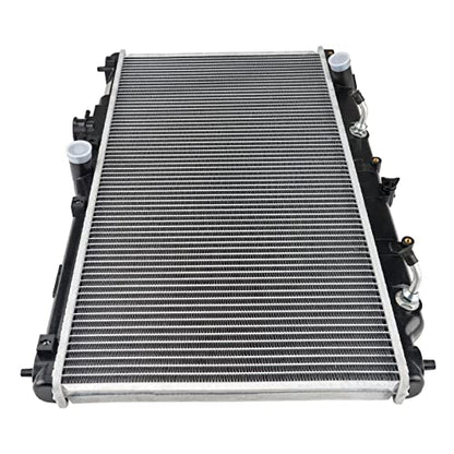 Torchbeam Car Aluminum Core Radiators Compatible with 1990-1993 Accord, 1992-1996 Prelude 2.2L Transmission Oil Cooler Included - size: CU19
