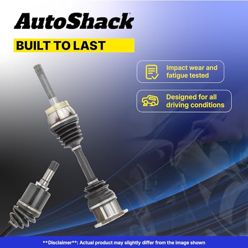 AutoShack Front CV Axle Shaft Assembly, Driver Side