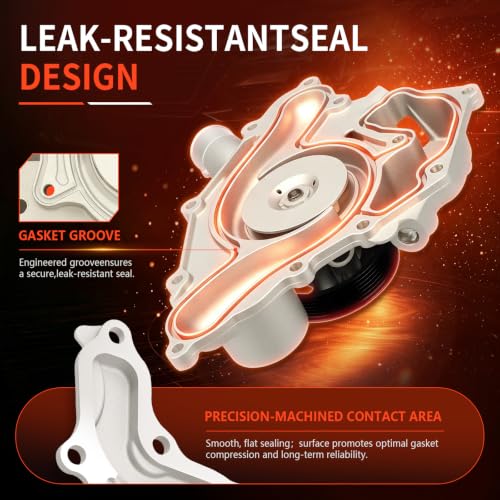 AW6169 Engine Water Pump Kit for Dodge Charger Challenger - size: AW6169