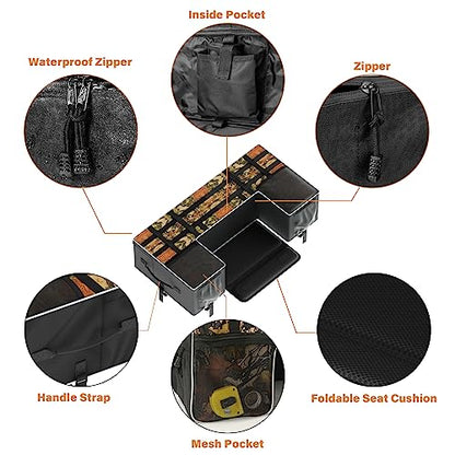 SUNPIE ATV Soft Cargo Bags with Seats Cushion Pad with Upgrade Zipper - color: Camo