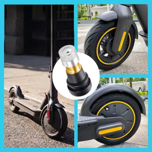 Tubeless Tire Valve Stems for Electric Scooter - color: Black, 2 Pcs