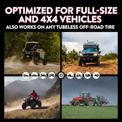 GlueTread Full Size 4x4 Sidewall Tire Repair Kit, Off Road Tire Patch Kit
