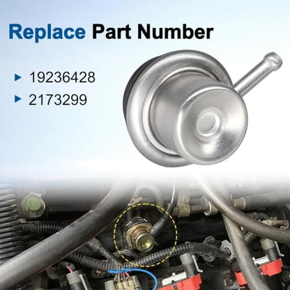 Fuel Injection Pressure Regulator with Clip and Snap Ring 3.8BAR