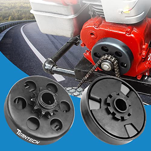 Go Kart Clutch 3/4" Bore 10T with #40 41 420 Chain for Go Kart Minibike Yerf-Dog karts with Tecumseh - size: 3/4" Bore 10T & 40 41 420 Chain