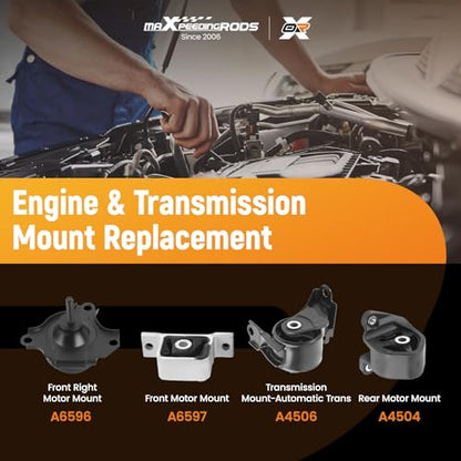 maXpeedingrods Engine Motor Mount Kit for Honda CR-V Auto Transmission - size: for Honda CR-V 2.4L L4 2002-2006