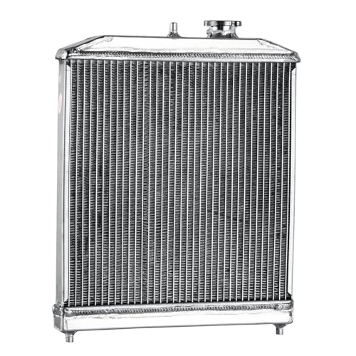 Full Aluminum Radiator compatible with 1992-2000 Honda Civic del Sol CRX Acura Integra 1.5L 1.6L AT - size: 1 Row Radiator(MT)