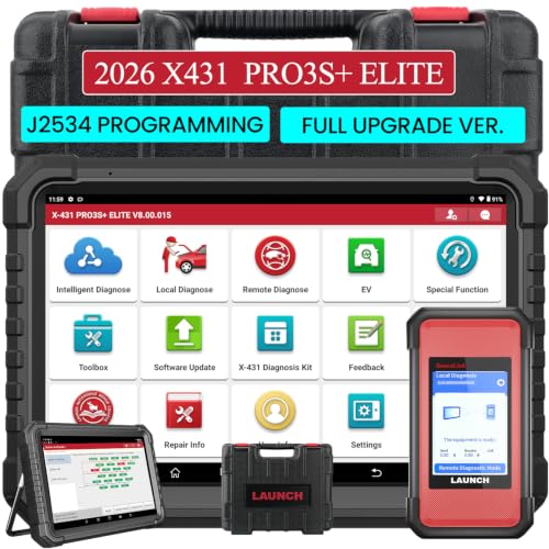 LAUNCH X431 PRO3S+ Elite, 2026 Bidirectional Scan Tool with J2534 Protocols