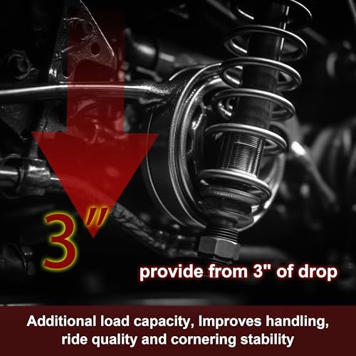 3" Drop Front Lowering Spring Compatible with 1963-1987 C10 C15 2WD, Front Drop Coils Spring, Heavy Duty Coil Spring