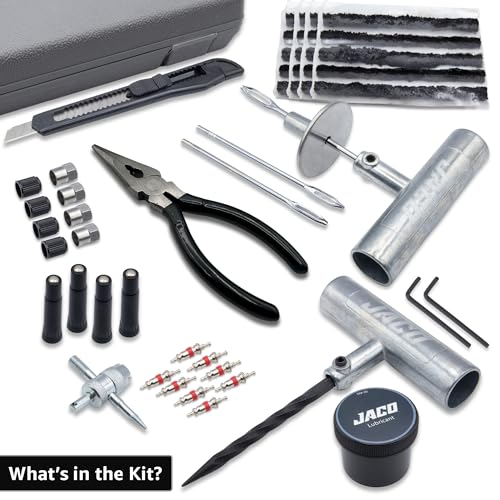 JACO TRX-50 Heavy Duty Tire Repair Kit - Universal Tire Plug Kit