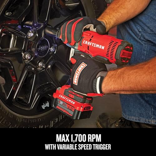 CRAFTSMAN V20 Cordless Impact Wrench, 1/2 inch, Bare Tool Only (CMCF900B) - style: Impact Wrench Only