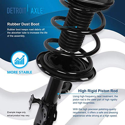 Detroit Axle - 3.5L Front Struts + Lower Control Arms w/Ball Joints - size: 4CQ2500769/Big Kit