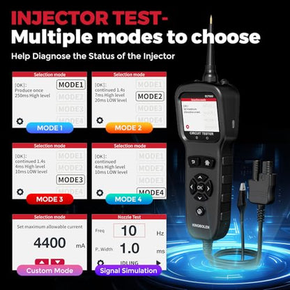 KINGBOLEN ECT600 Automotive Power Circuit Probe Tester with Inject Test 36'