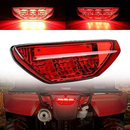 ATV Motorcycle LED Tail Light Waterproof for Honda TRX LED Brake Lamp Replaces# 33700-HN1-A71 Compatible with Honda TRX 250 300 400EX Rancher 420 TRX400X 500 700 (1 PCS) (Red) - size: Red