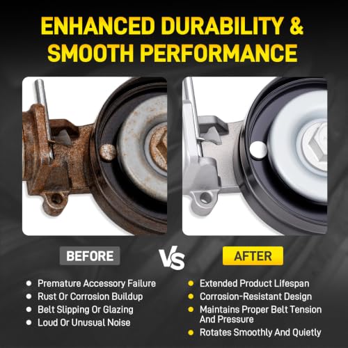 Belt Tensioner Assembly With Pulley & Serpentine Belt #55565236