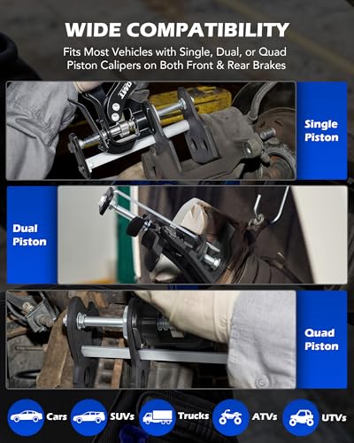 OMT Single Dual Quad Piston Brake Caliper Press Tool for Pad Replacement - style: Single&Dual&Quad Piston