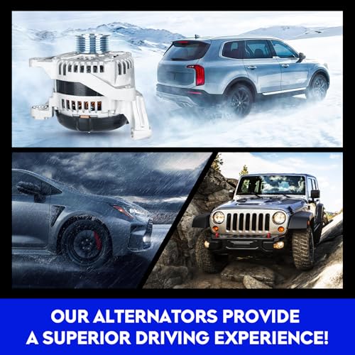 New Alternator 3.7L 4.7L for Dodge Durango 2001-2006, for Jeep Liberty 2002-2006, for Grand Cherokee 2005-2006, for Commander 2006, High Output Alternator Replace for 56029914A