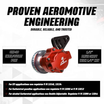 Aeromotive 6-GPM Billet Belt Drive Mechanical Fuel Pump Kit - 17140
