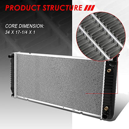 Auto Dynasty 2317 Radiator for 96-02 Chevy GMC C/K 1500 2500 3500 Suburban - color: 96-02 C/K Pickup/Tahoe/Yukon