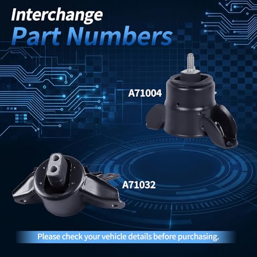 Engine Motor Mount Fits 2012-2017 Accent 1.6L, 2014-2016 Elantra 2.0L - size: 2012-2017Accent1.6L